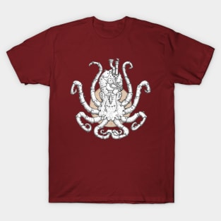 Steampunk Kraken Artwork T-Shirt